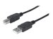 MANHATTAN Hi-Speed USB 2.0 Anschlusskabel 3m schwarz USB 2.0 Standard-A-Stecker auf USB 2.0 Standard-B-Stecker