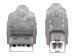 MANHATTAN USB 2.0 Anschlusskabel 1,8m silber USB Typ A Stecker - USB Typ B Stecker  Bis zu 480 Mbps