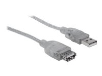 MANHATTAN Hi-Speed USB 2.0 Verlängerungskabel USB 2.0 Typ A Stecker - Typ A Buchse 480 Mbps 3m Silber