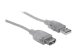 MANHATTAN Hi-Speed USB 2.0 Verlängerungskabel USB 2.0 Typ A Stecker - Typ A Buchse 480 Mbps 3m Silber