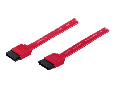 MANHATTAN SATA Datenkabel 7polig 50cm rot Verbindet SATA-Laufwerk mit SATA-Controller Datenuebertragungsraten bis 6 Gbit/s