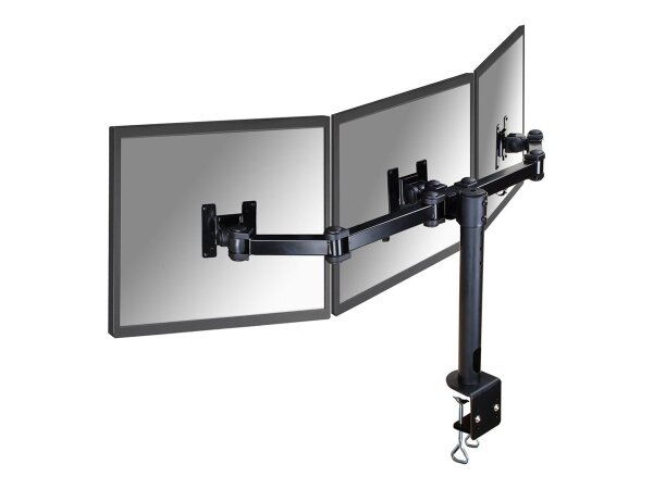 NEOMOUNTS FPMA-D960D3 Desk Mount Clamp 3xFlatscreen 25,4-53,3cm 10-21Zoll VESA 75x75/100x100mm 18kg pivot kipp-dreh-schwe