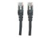 INTELLINET Netzwerkkabel Cat6 U/UTP CCA Cat6-kompatibel RJ45-Stecker/RJ45-Stecker 0,5 m schwarz