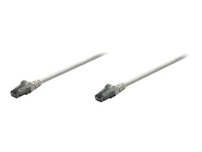 INTELLINET Netzwerkkabel Cat6 U/UTP CCA Cat6-kompatibel RJ45-Stecker/RJ45-Stecker 1,0 m grau