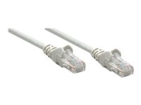 INTELLINET Netzwerkkabel Cat6 U/UTP CCA Cat6-kompatibel RJ45-Stecker/RJ45-Stecker 1,0 m grau