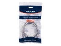 INTELLINET Netzwerkkabel Cat6 U/UTP CCA Cat6-kompatibel RJ45-Stecker/RJ45-Stecker 1,0 m grau