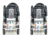 INTELLINET Netzwerkkabel Cat6 U/UTP CCA Cat6-kompatibel RJ45-Stecker/RJ45-Stecker 1,0 m schwarz