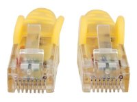 INTELLINET Netzwerkkabel Cat6 U/UTP 1m gelb CCA RJ-45 Stecker / RJ-45 Stecker vergoldete Kontakte