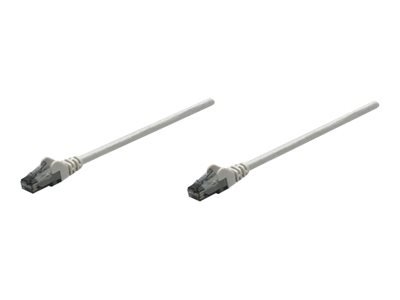 INTELLINET Netzwerkkabel Cat6 U/UTP CCA Cat6-kompatibel RJ45-Stecker/RJ45-Stecker 3,0 m grau