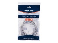 INTELLINET Netzwerkkabel Cat6 U/UTP CCA Cat6-kompatibel RJ45-Stecker/RJ45-Stecker 3,0 m grau