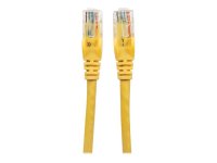 INTELLINET Netzwerkkabel Cat6 U/UTP 3,0m Gelb RJ-45 Stecker / RJ-45 Stecker Vergoldete Kontakte Polybeutel