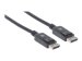 MANHATTAN DisplayPort Kabel 1m DisplayPort Stecker auf DisplayPort Stecker Geschirmt Schwarz Hohe Uebertragungsbandbreite