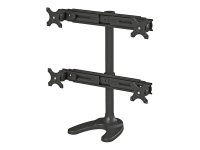 NEOMOUNTS FPMA-D700DD4 Desk Mount Flatscreen 4x48,26-76,2cm 19-30Zoll 32kg VESA 75x75/100x100mm dreh-kipp-schwenkbar 2 pi