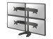 NEOMOUNTS FPMA-D700DD4 Desk Mount Flatscreen 4x48,26-76,2cm 19-30Zoll 32kg VESA 75x75/100x100mm dreh-kipp-schwenkbar 2 pi