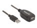 MANHATTAN Hi-Speed USB 2.0 Repeater Kabel  In Reihe schaltbar  A-Stecker / A-Buchse  20m  Schwarz