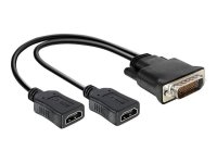 DELOCK Adapterkabel DMS-59 Stecker > 2x HDMI Buchse 25cm