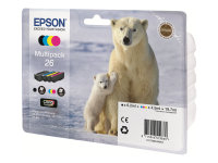 EPSON 3LB 26 ink cartridge black and tri-colour standard capacity 19.7ml 1-pack blister without alarm