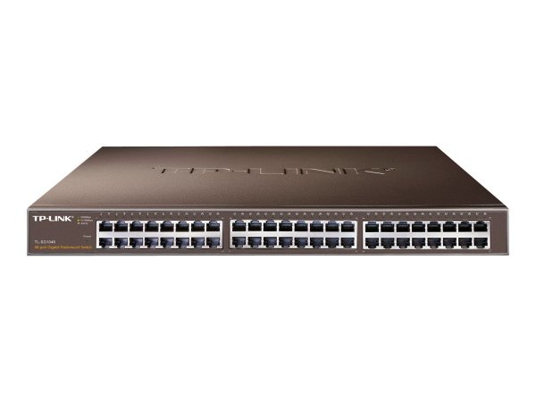 TP-LINK TL-SG1048 48-Port Gigabit 48,26cm 19Zoll Rackmount Switch 48x 10/100/1000Mbit/s-RJ45-Ports Stahlgehäuse