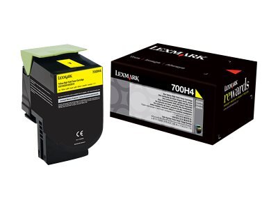 LEXMARK 700H4 Toner gelb hohe Kapazität 3.000 Seiten 1er-Pack