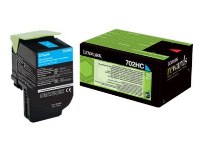 LEXMARK 702HC Toner cyan hohe Kapazität 3.000 Seiten 1er-Pack return program