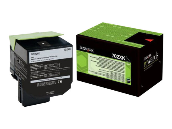 LEXMARK 702XK Toner schwarz Standardkapazität 8.000 Seiten 1er-Pack return program