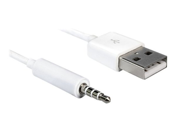 DELOCK Mobile Kabel USB-A St > 3,5 mm Klinke 4 Pin IPodShuffle 1m