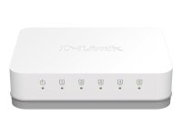 D-LINK GO-SW-5G 5?Port Gigabit Easy Desktop Switch für bis zu 5 Ethernet Geräte Plug & Play Auto-MDI/MDX