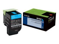 LEXMARK 802SC Toner cyan Standardkapazität 2.000...