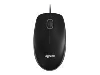 LOGITECH B100 Mouse right and left-handed optical 3 buttons wired USB black