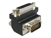 DELOCK Adapter DVI 24+5 Bu > VGA-St 15 90G gewinkelt