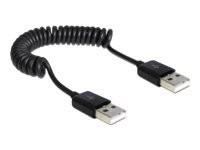 DELOCK Kabel USB 2.0-A St/St Spiralkabel