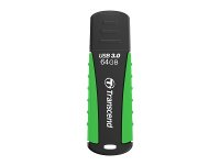 TRANSCEND JetFlash 810 64GB USB 3.0 Flash Drive 80MB/s Water Resistant Green