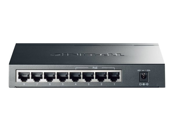 TP-LINK TL-SG1008P 8-Port Gigabit Desktop PoE Switch 8x 10/100/1000Mbps RJ45 4x PoE Metallgehäuse