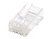 INTELLINET Cat6 RJ45 Modularstecker UTP 2-Punkt-Aderkontaktierung fuer Litzendraht 100 Stecker pro Becher Standard 8P8C Design