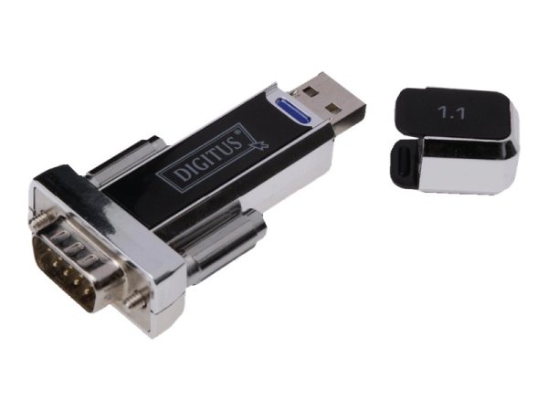 DIGITUS Converter USB1.1 auf Seriell inkl. USB A/M USB A/F Verlaengerungskabel 80cm