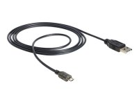 DELOCK Kabel USB micro-B St/ USB-A St mit LED Anzeige...