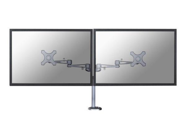 NEOMOUNTS FPMA-D935DG Desk Mount Grommet Dual Flatscreen 25-68cm 10-27Zoll kipp-dreh-schwenkbar VESA 75x75/100x100mm pivo