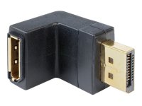 DELOCK Adapter DP-St > DP-Bu gewinkelt unten black