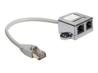 DELOCK RJ45 Port Doppler 1 x RJ45 Stecker > 2 x RJ45...