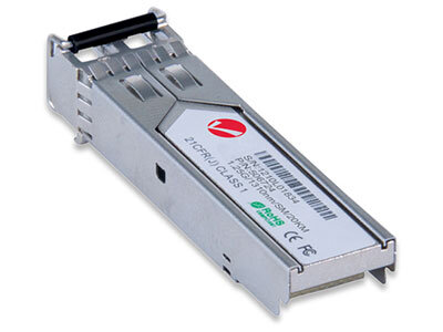 INTELLINET Gigabit Ethernet SFP Mini-GBIC Transceiver 1000Base-LX (LC) Single-Mode Port Reichweite bis zu 20 km Wellenlaenge 1310 nm