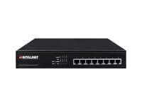 INTELLINET 8-Port PoE+ Desktop Gigabit Switch 8 x PoE-Ports, IEEE 802.3at/af Power-over-Ethernet (PoE+/PoE) Endspan