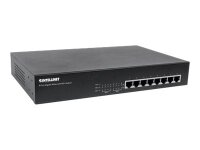 INTELLINET 8-Port PoE+ Desktop Gigabit Switch 8 x PoE-Ports, IEEE 802.3at/af Power-over-Ethernet (PoE+/PoE) Endspan