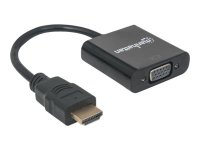 MANHATTAN HDMI auf VGA Konverter HDMI-Stecker auf VGA-Buchse schwarz Polybag