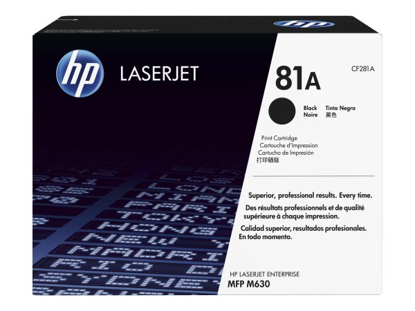 HP 81A original Toner cartridge CF281A black standard capacity 10.500 pages 1-pack