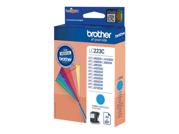 BROTHER LC-223 Tinte cyan Standardkapazität 550 Seiten 1er-Pack