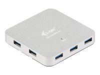 I-TEC USB 3.0 Metal Active HUB 7 Port mit Netzteil ideal fuer Notebook Ultrabook Tablet PC unterstuetzt Win und Mac OS