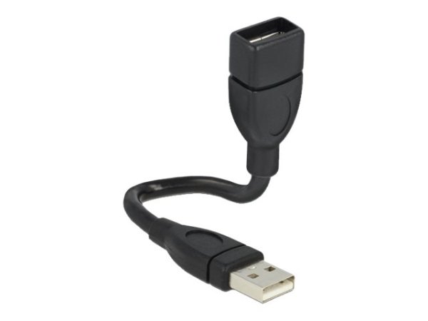 DELOCK Kabel USB 2.0-A Stecker > Buchse ShapeCable 15 cm