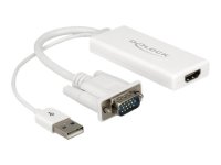 DELOCK Adapter VGA + Audio zu HDMI mit Kabel