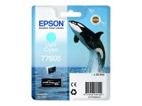 EPSON T7605 Tinte cyan hohe Kapazität clair 25,9ml 2390 Seiten 1er-Pack