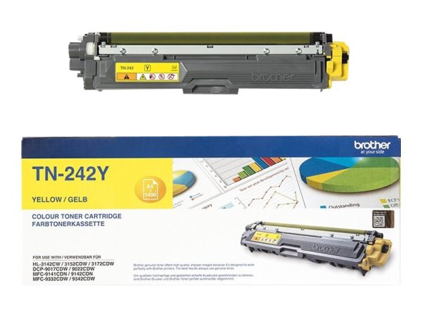 BROTHER TN242Y Toner yellow 1400Seiten HL-3152CDW-3172CDW